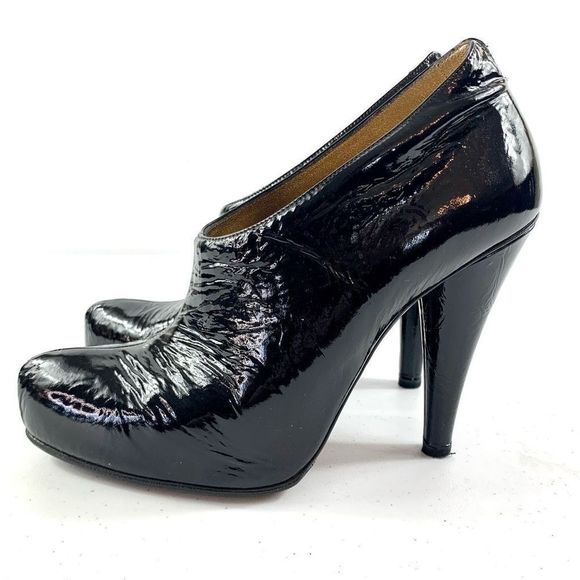 Dolce & Gabbana Women’s 37/7 Black Leather Italian Designer Ankle Booties SALE - Picture 1 of 15